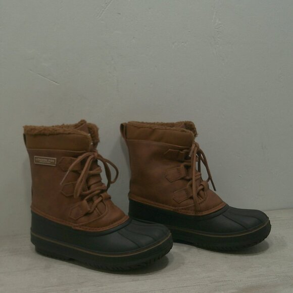 LONDON FOG Boys Waterproof Cheshire Duck Cold Weather Snow Winter Boot Size 12 - Picture 1 of 10